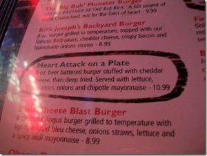 burger price list