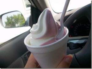 Small Raspberry/Vanilla Swir