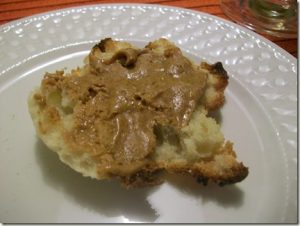 Half English Muffin with Almond Butter