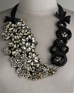 crystal bib necklace