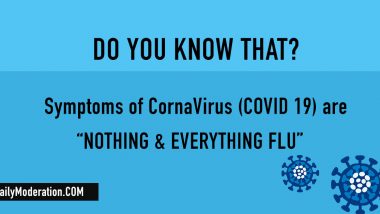 Symptoms of CoronaVirus COVID19